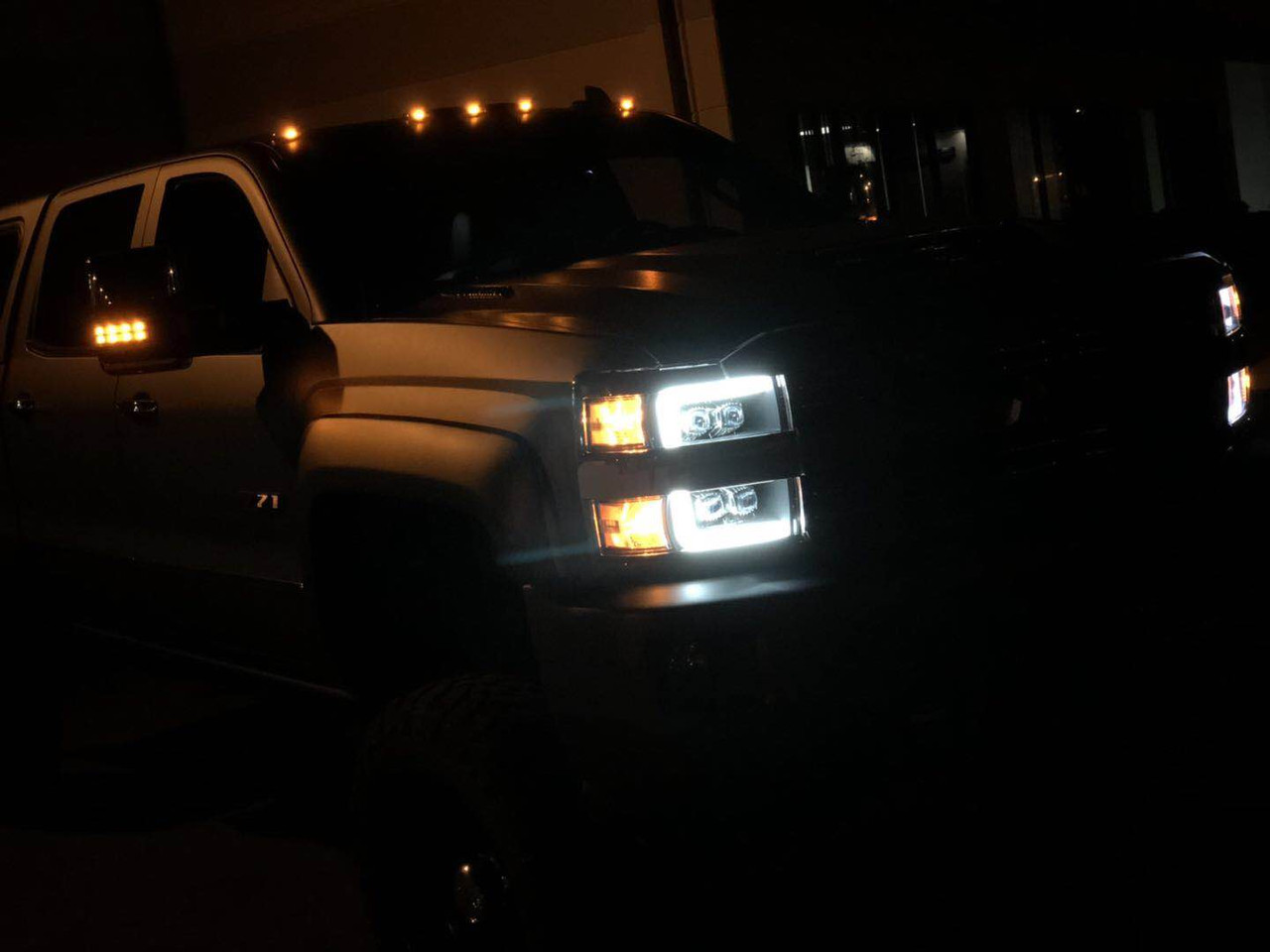 AlphaRex NOVA LED Proj Headlights Chrome for 15-19 Chevy 2500HD