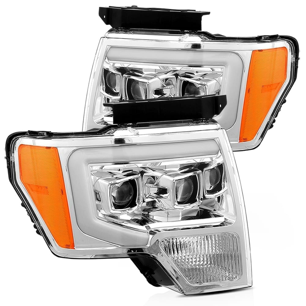 AlphaRex PRO-Series Projector Headlights Chrome for 09-14 Ford F-150