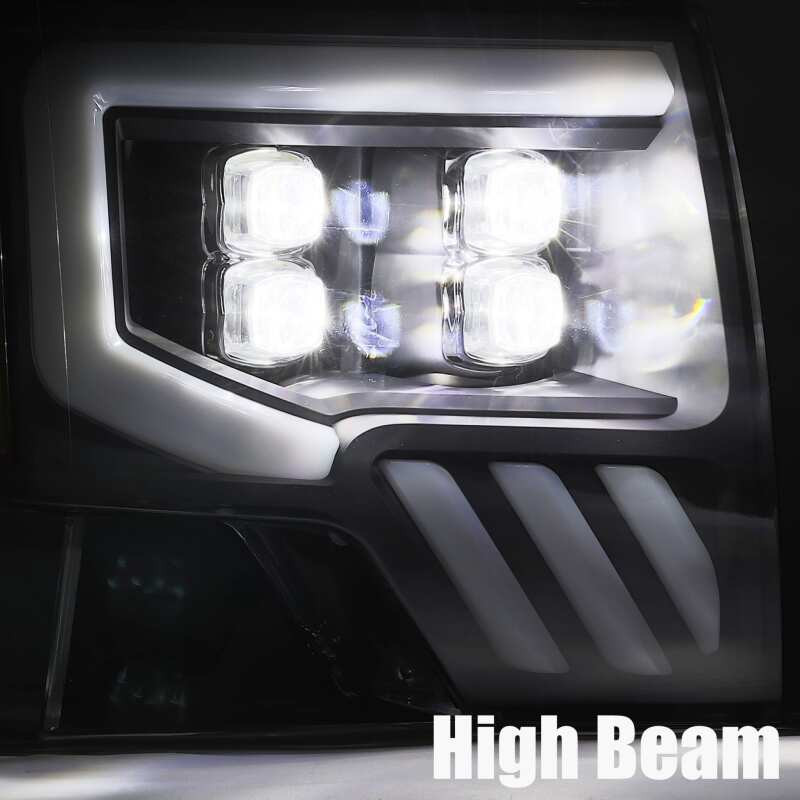 AlphaRex NOVA LED Projector Headlights Chrome for 09-14 Ford F-150