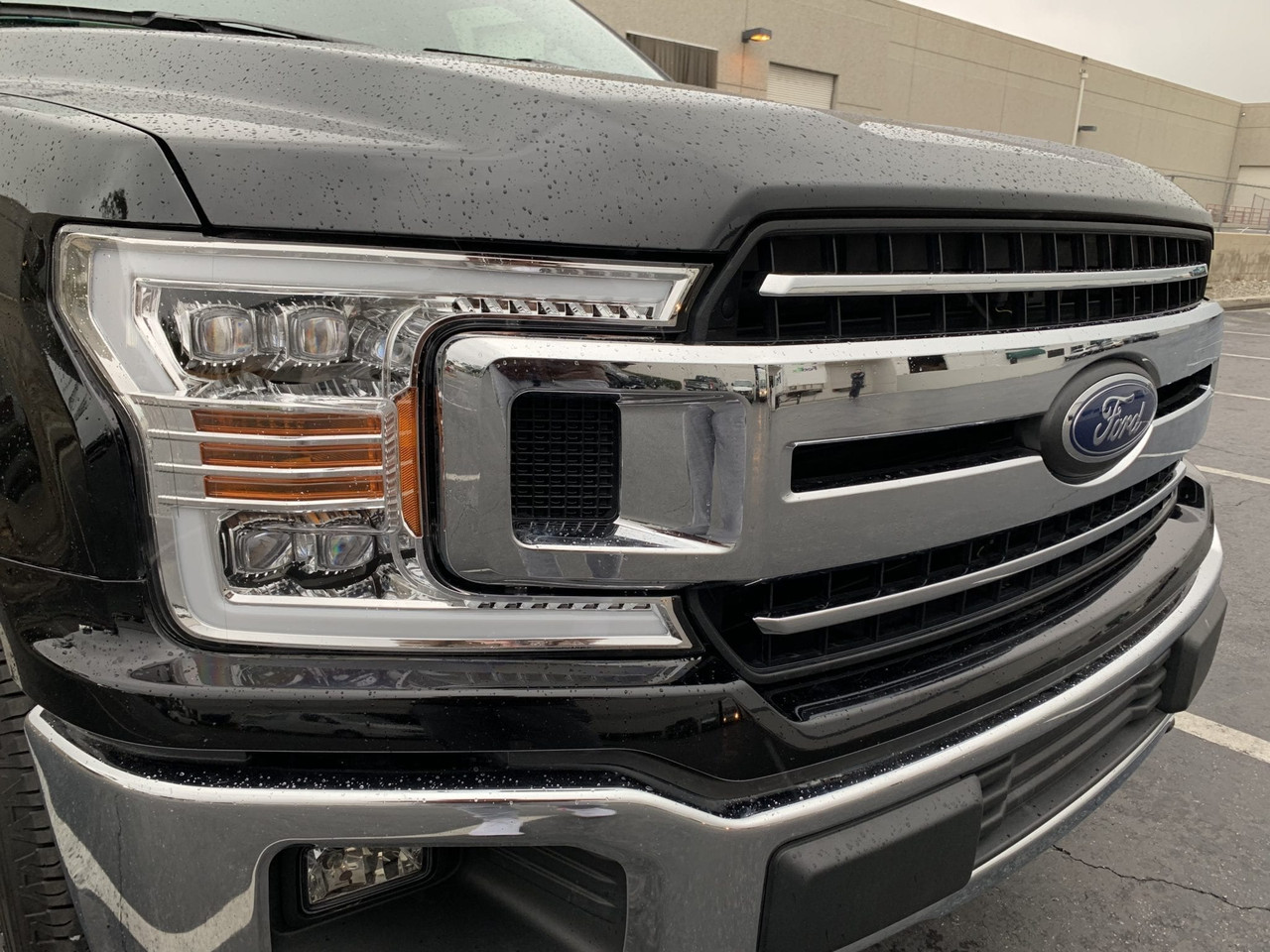 AlphaRex NOVA LED Projector Headlights Chrome for 18-19 Ford F-150