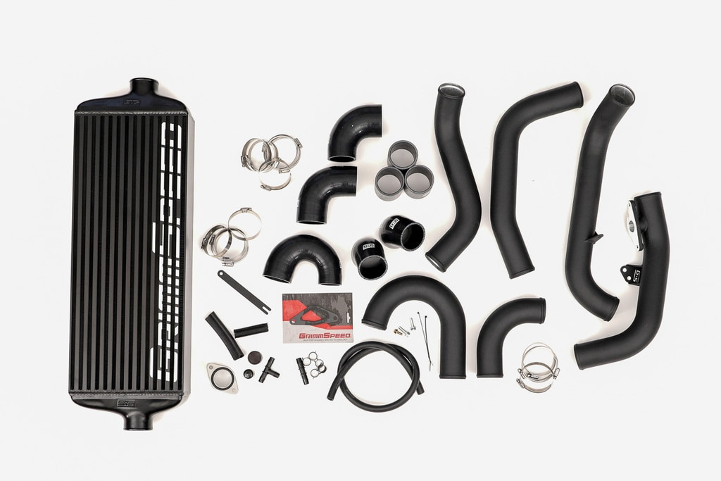 GrimmSpeed Front Mount Intercooler Kit Black Core / Black Pipe for 2015+ STI