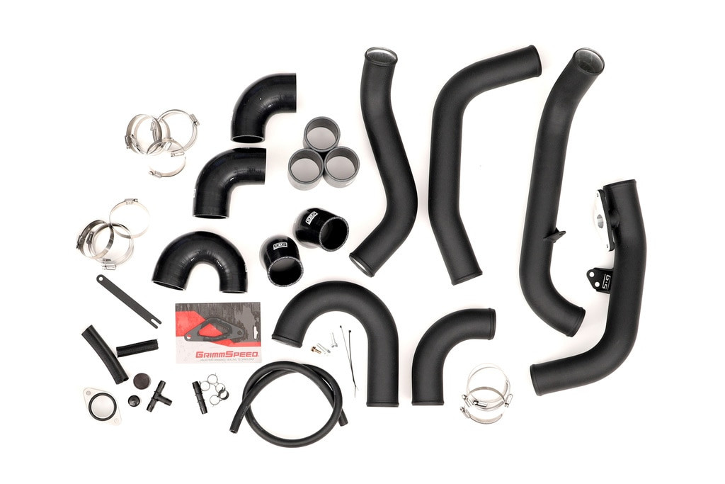 GrimmSpeed Front Mount Intercooler Kit Black Core / Black Pipe for 2015+ STI