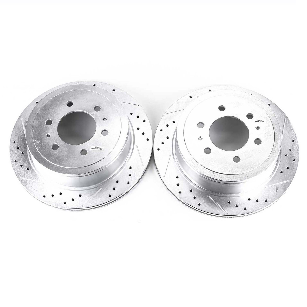 Power Stop Rear Evolution Drilled & Slotted Rotors - Pair for 04-11 Ford F-150
