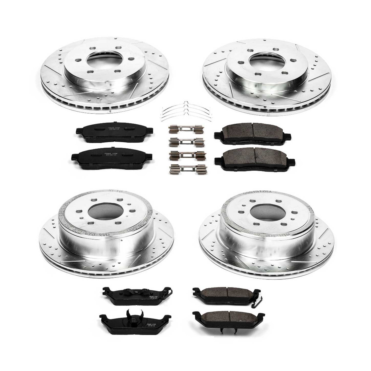 Power Stop Front & Rear Z23 Evolution Sport Brake Kit for 04-08 Ford F-150