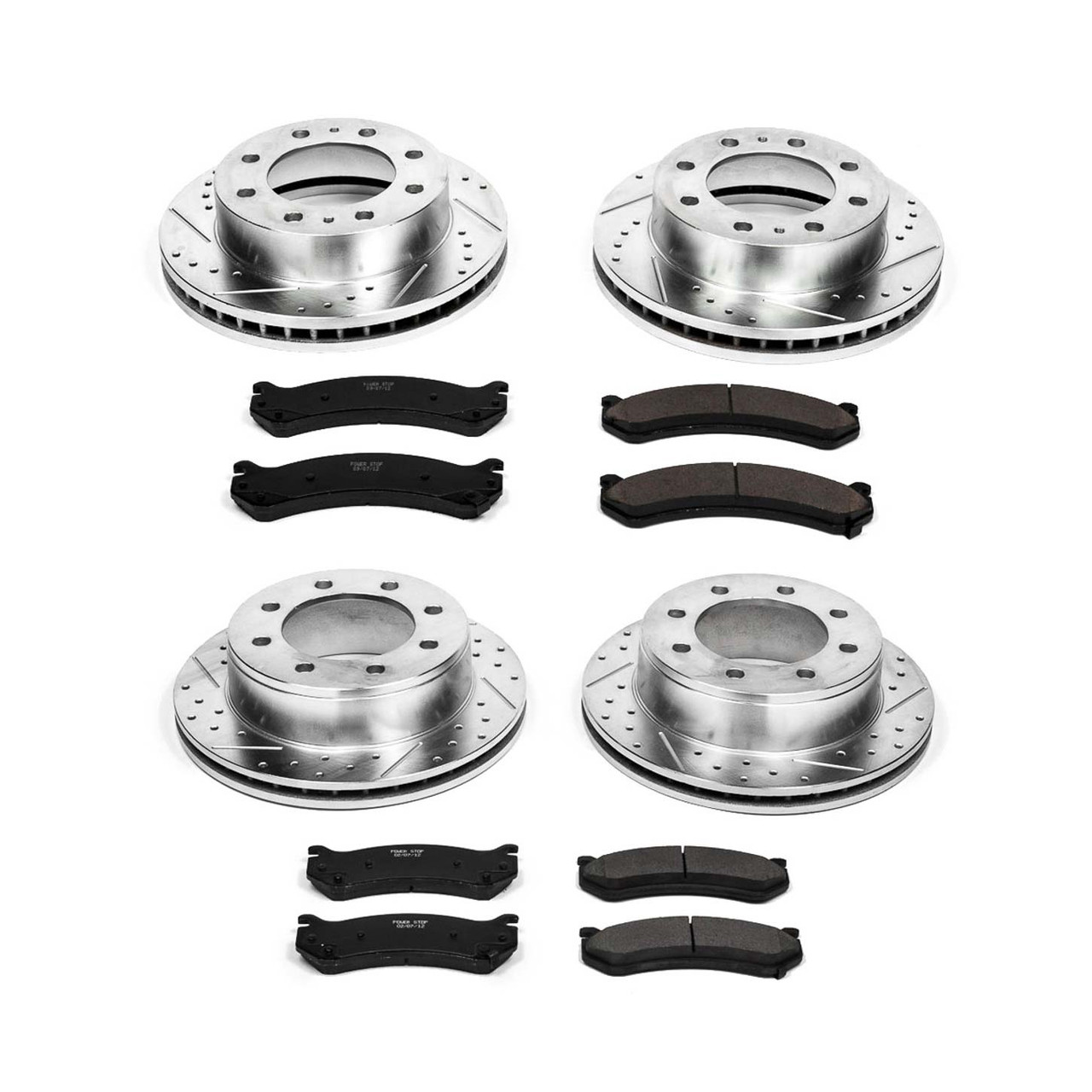 Power Stop Front & Rear Z23 Evolution Sport Brake Kit for 02-04 Avalanche 2500