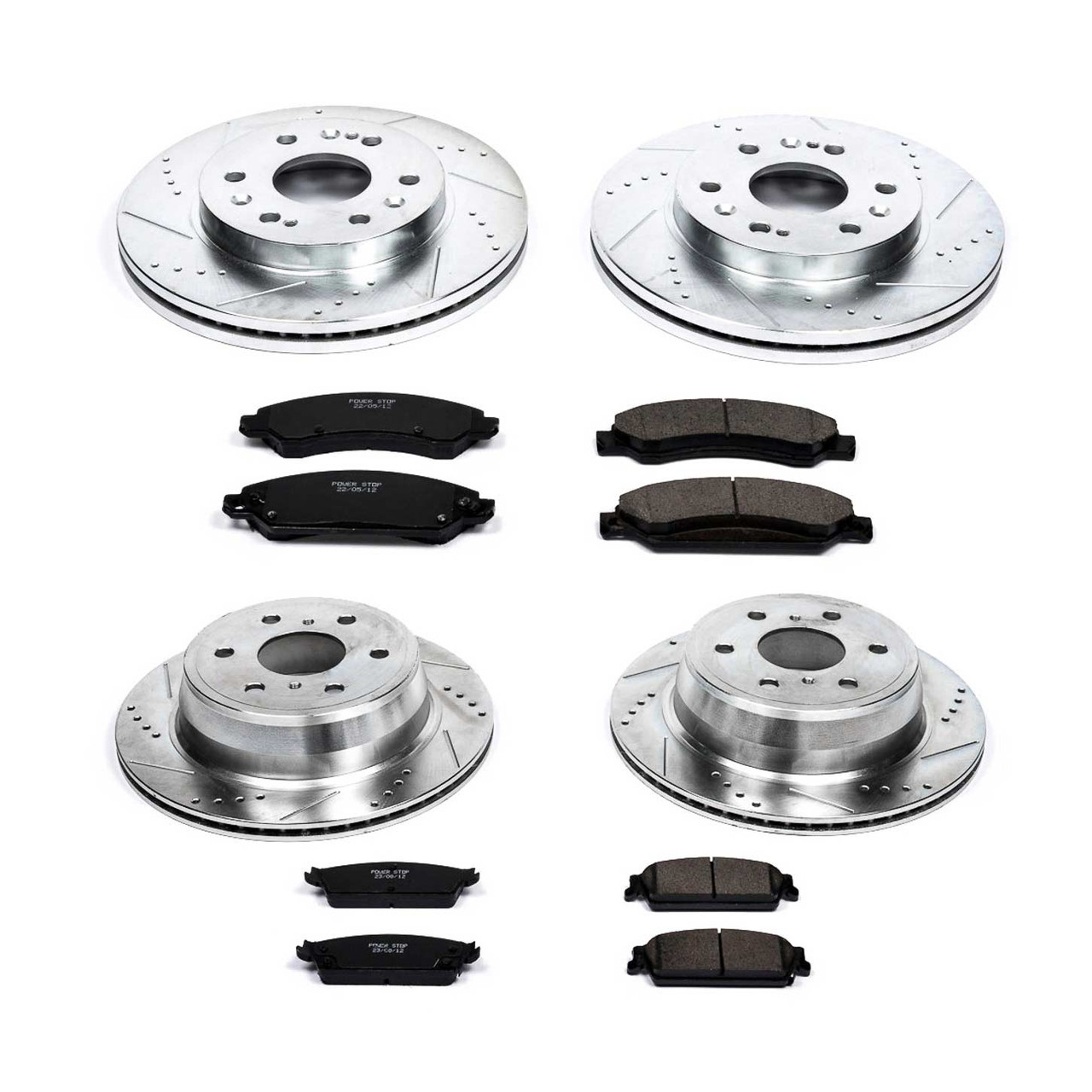 Power Stop Front & Rear Z23 Evolution Sport Brake Kit for 07-08 Escalade