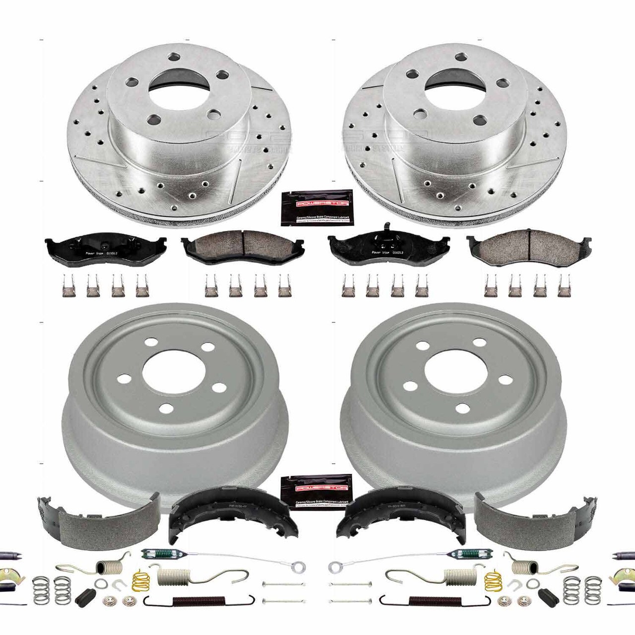 Power Stop Front & Rear Z23 Evolution Sport Brake Kit for 92-99 Jeep Cherokee