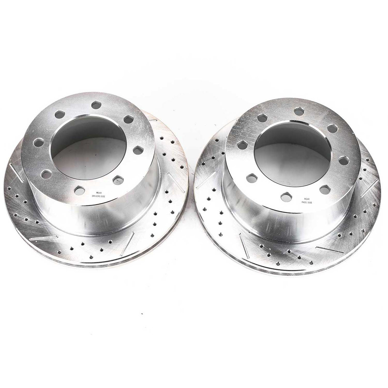 Power Stop Rear Evolution Drilled & Slotted Rotors for 03-08 Express 3500