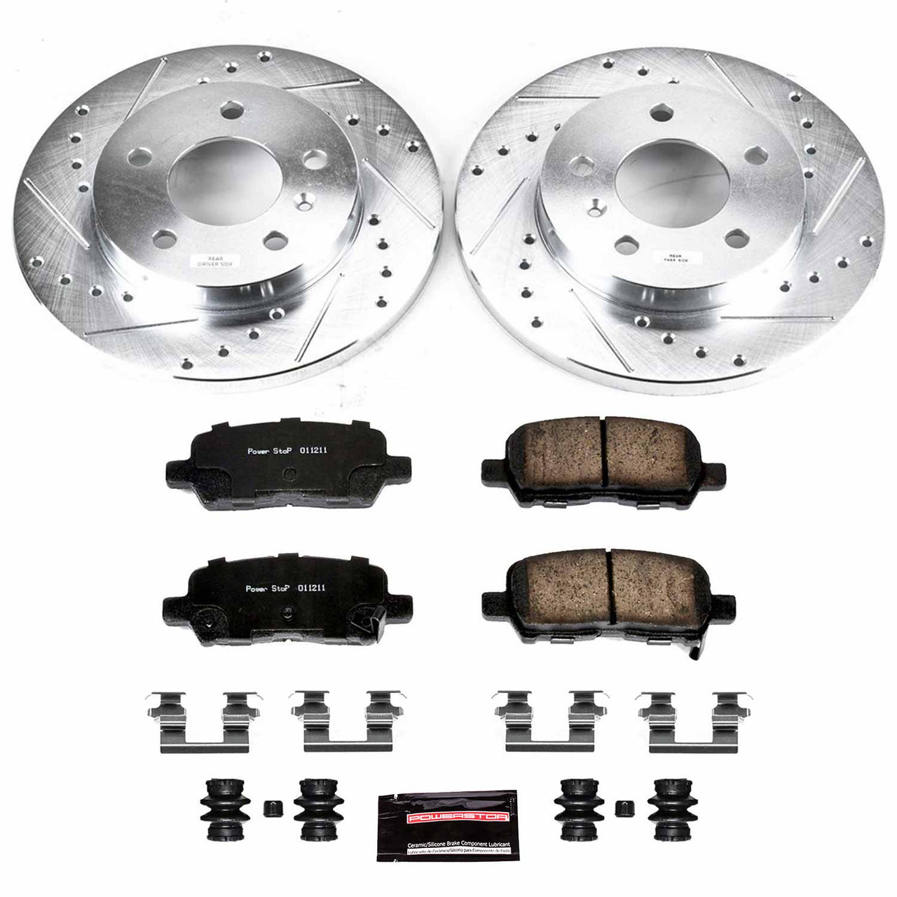 Power Stop Rear Z23 Evolution Sport Brake Kit for 05-09 Buick Allure