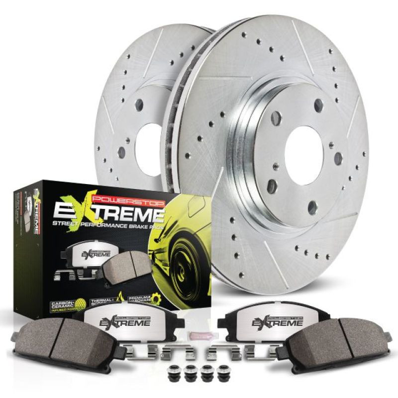 Power Stop Front Z26 Street Warrior Brake Kit for 11-19 Dodge Durango