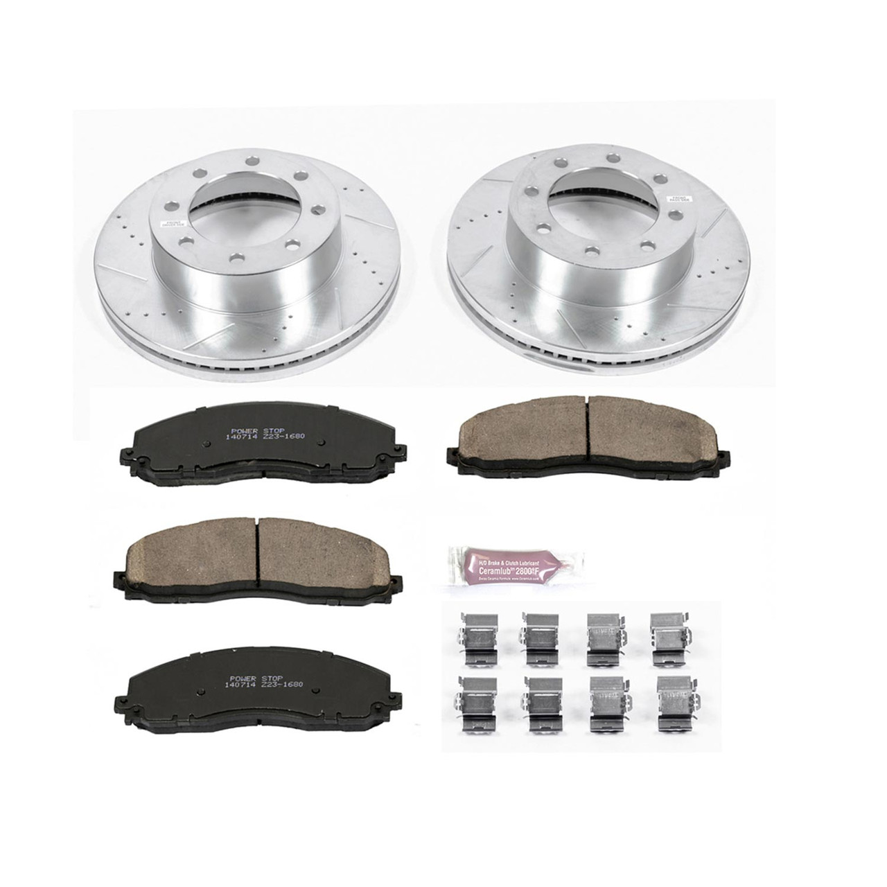 Power Stop Front Z23 Evolution Sport Brake Kit for 13-19 Ford F-250 Super Duty