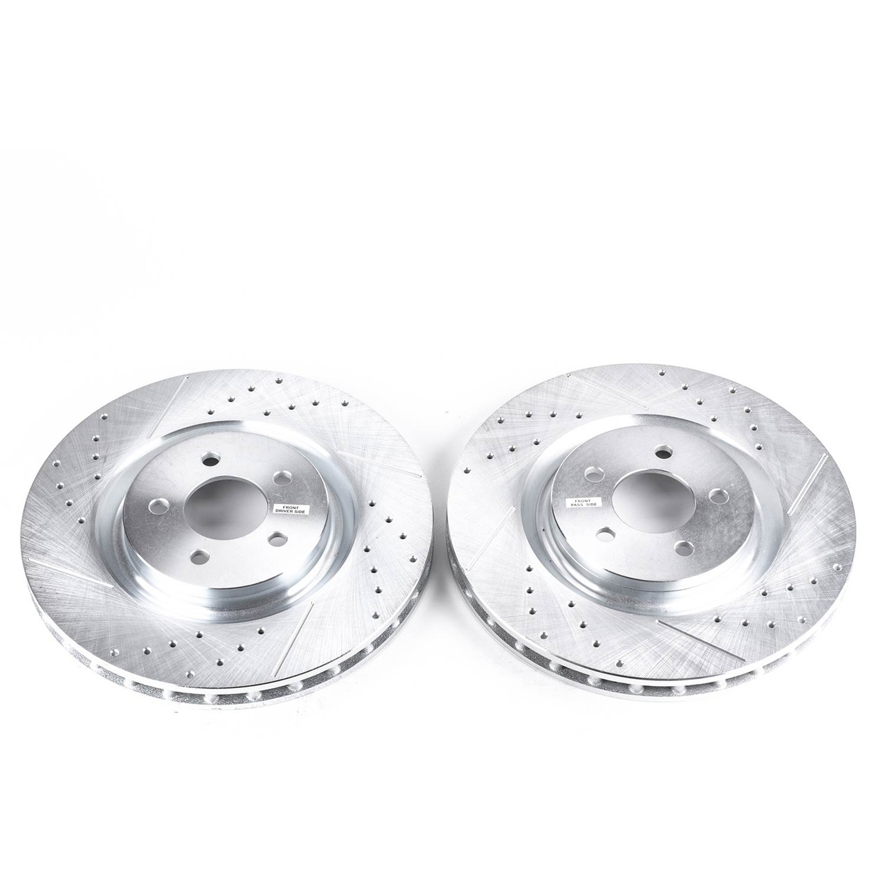 Power Stop Front Evolution Drilled & Slotted Rotors for 07-14 Ford Mustang GT500