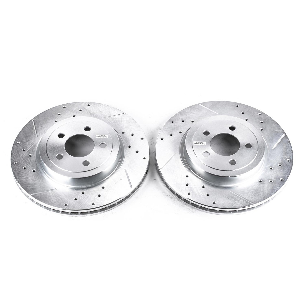 Power Stop Front Evolution Drilled & Slotted Rotors for 05-19 Chrysler 300