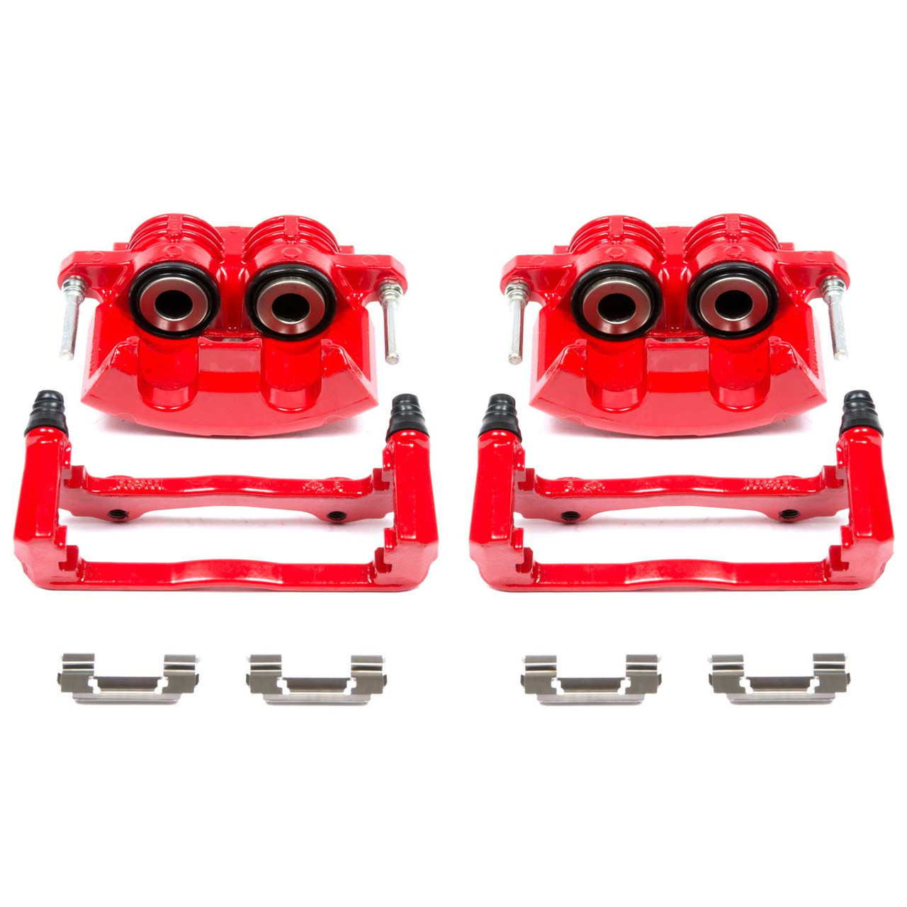 Power Stop Front Red Calipers w/Brackets for 98-02 Chevrolet Camaro