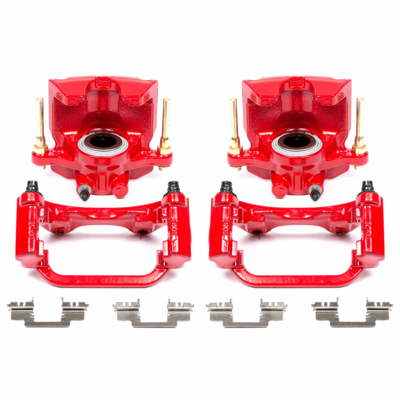 Power Stop Rear Red Calipers w/Brackets for 07-16 Cadillac Escalade