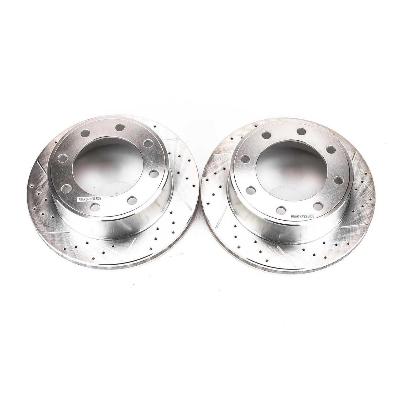 Power Stop Rear Evolution Drilled & Slotted Rotors for 00-05 Ford Excursion 2WD