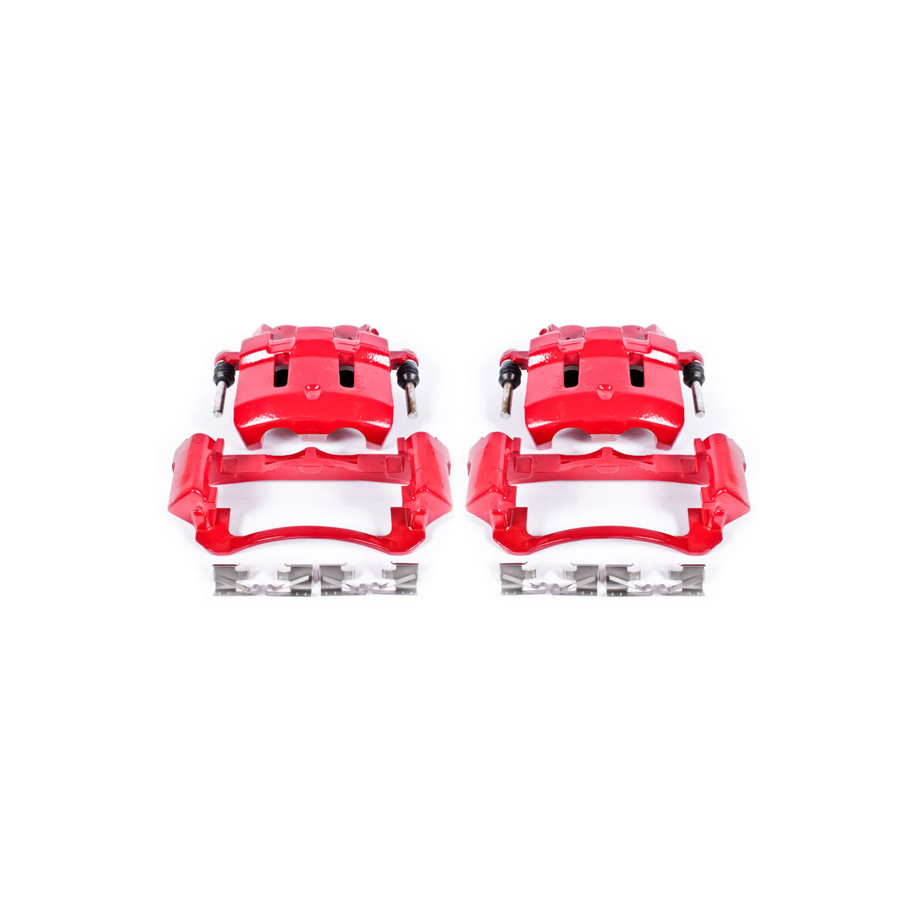 Power Stop Front Red Calipers w/Brackets for 00-05 Ford Excursion