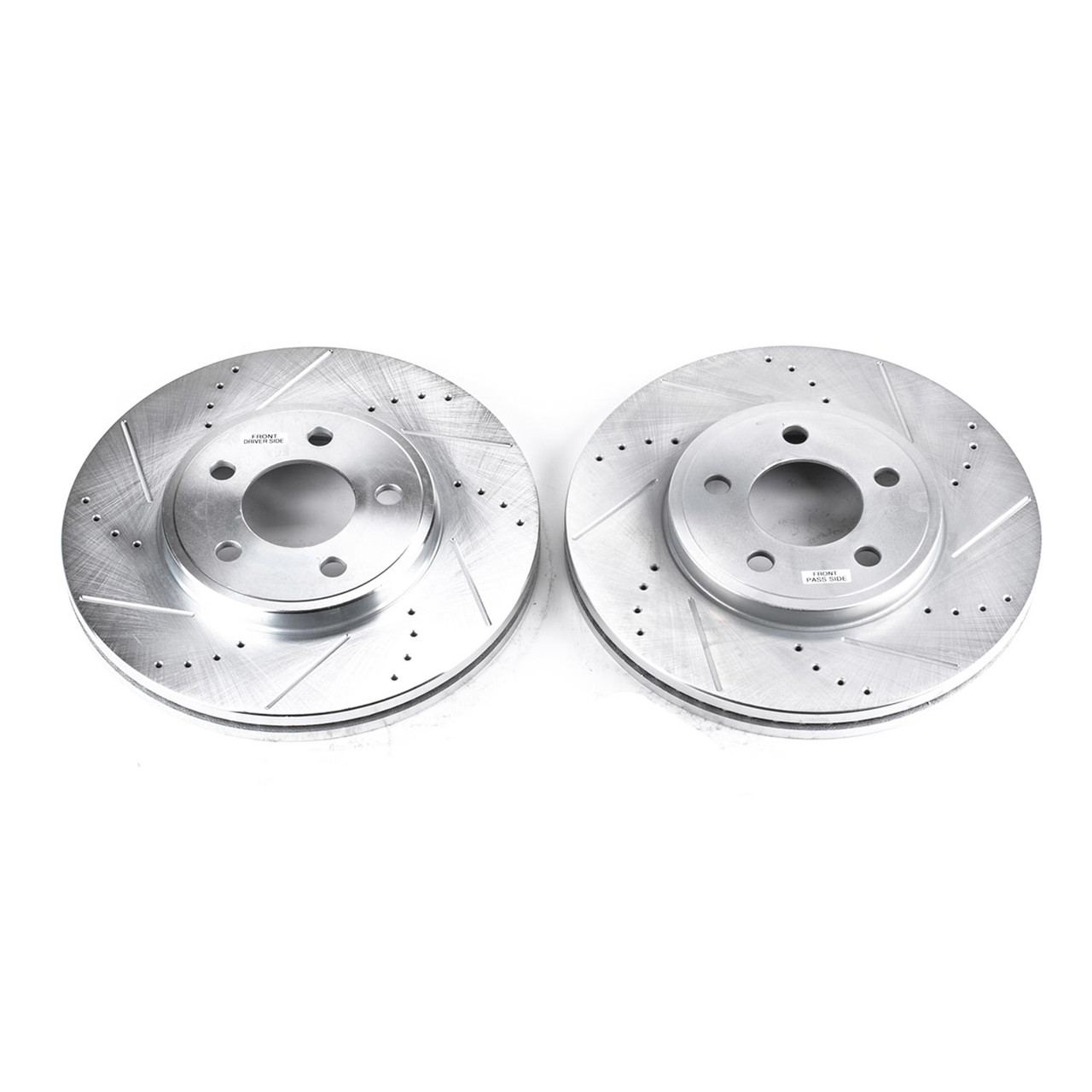 Power Stop Front Evolution Drilled & Slotted Rotors for 03-11 Ford Crown Victoria
