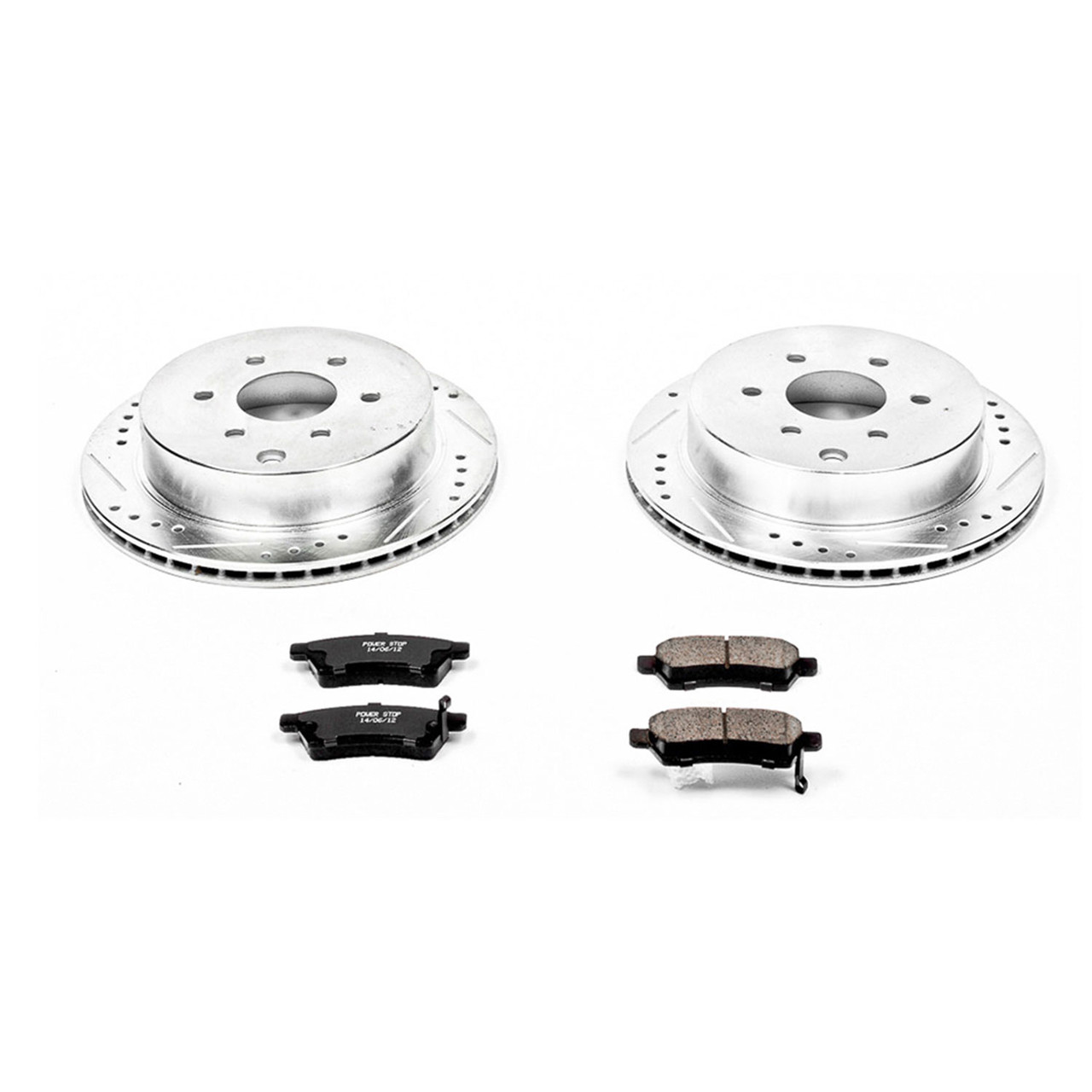 Power Stop Rear Z23 Evolution Sport Brake Kit for 05-18 Nissan Frontier
