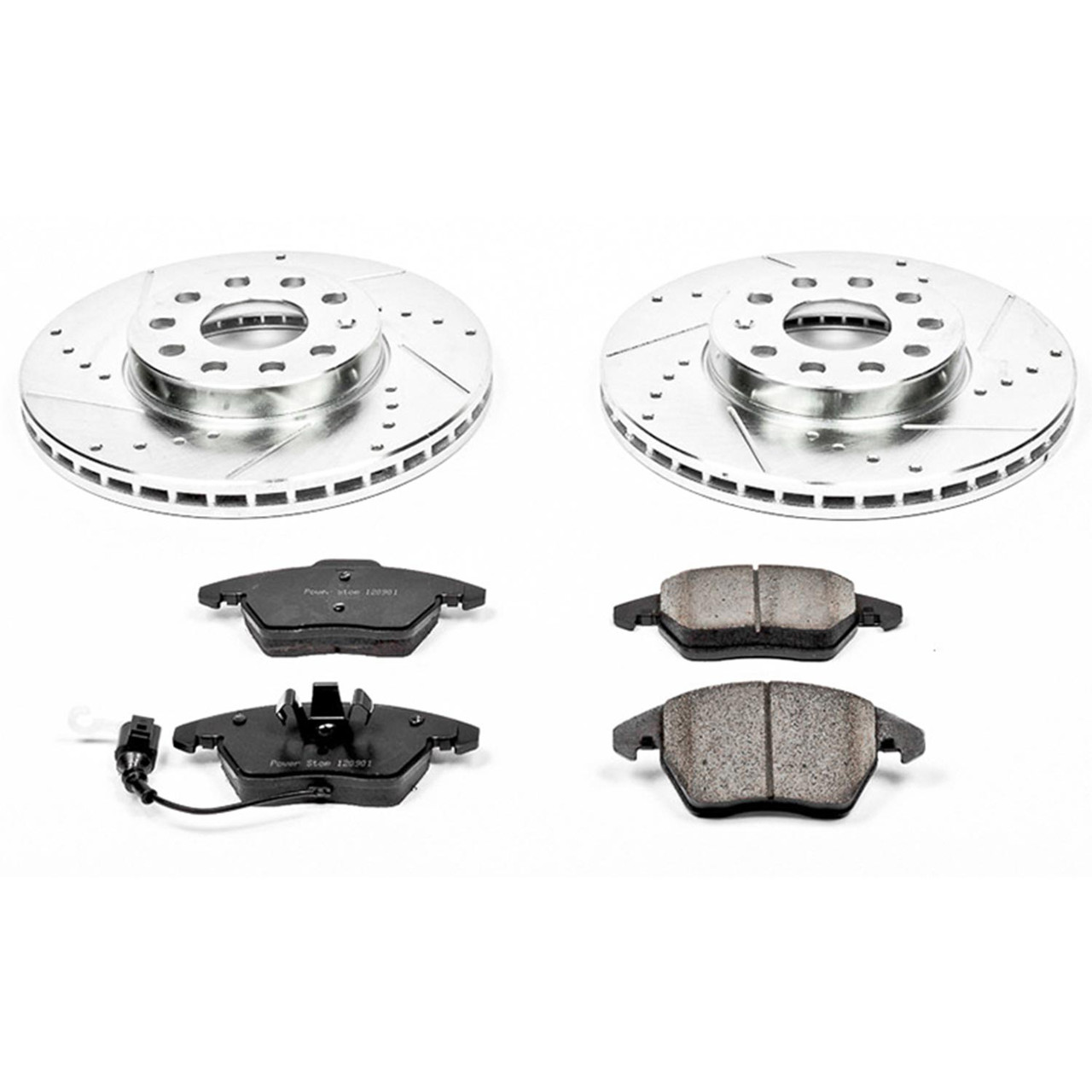 Power Stop Front Z23 Evolution Sport Brake Kit for 10-12 Audi A3 TDI