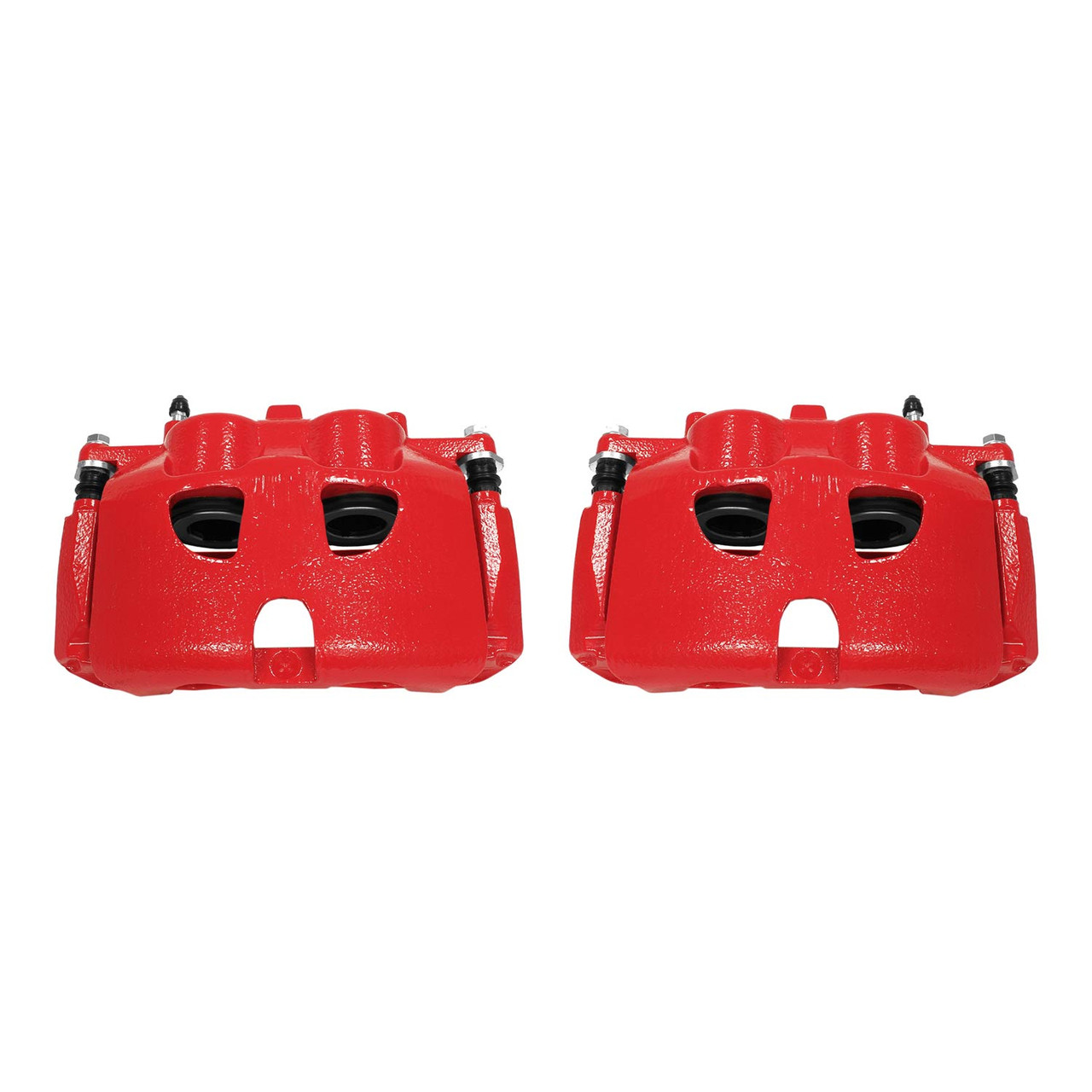 Power Stop Front Red Calipers w/Brackets for 10-17 Ford Expedition
