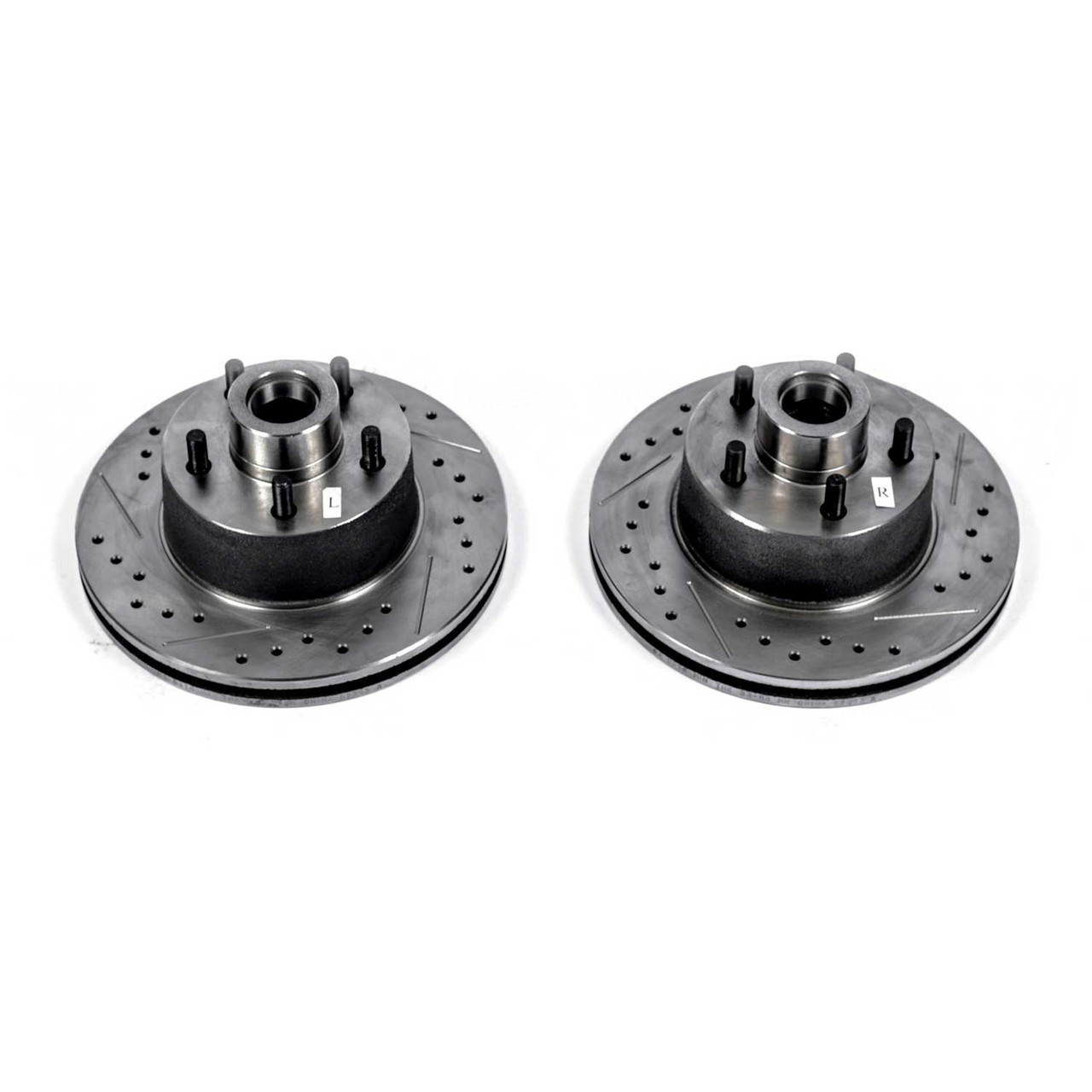 Power Stop Front Evolution Drilled & Slotted Rotors for 75-76 Chrysler Cordoba