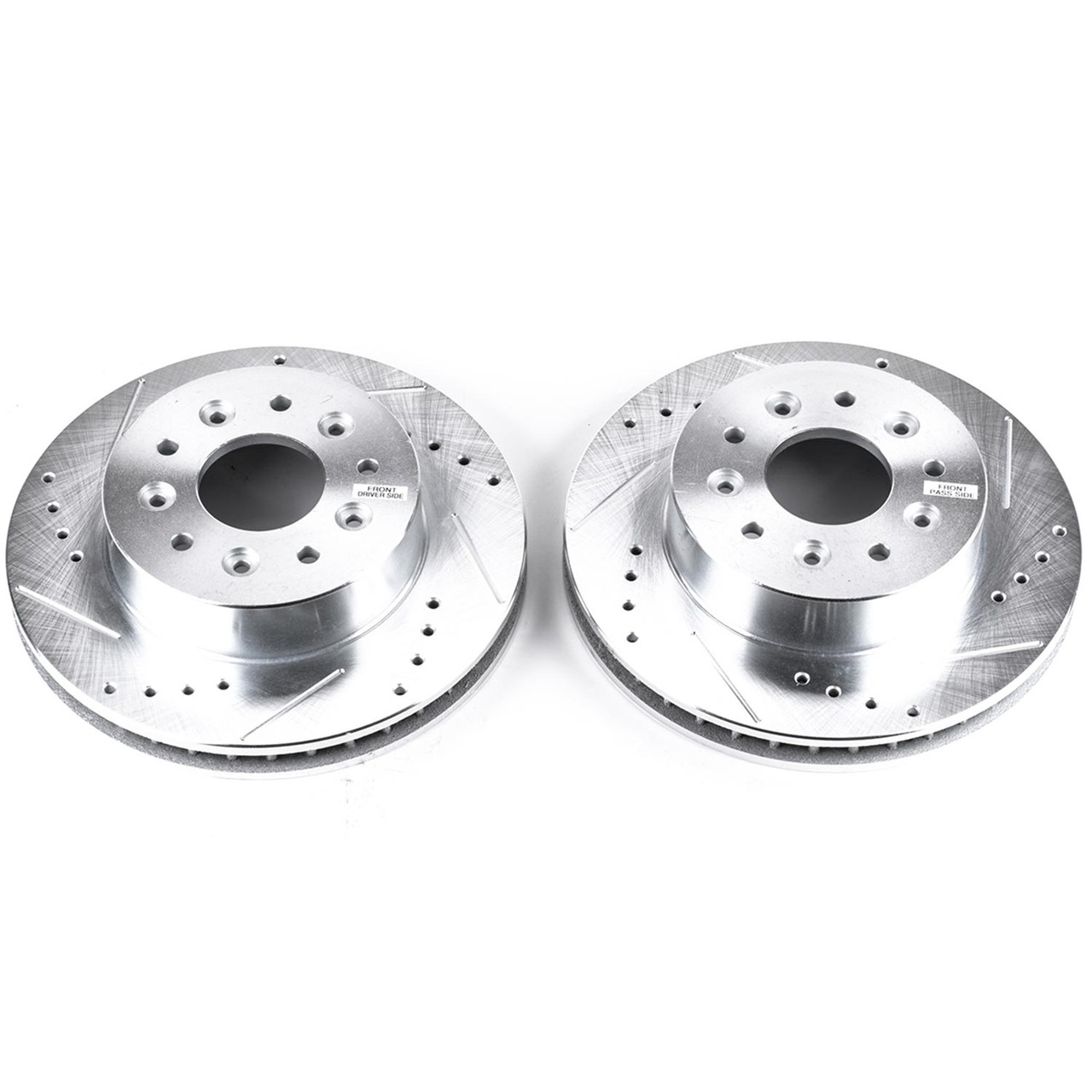 Power Stop Front Evolution Drilled & Slotted Rotors for 63-82 Chevrolet Corvette