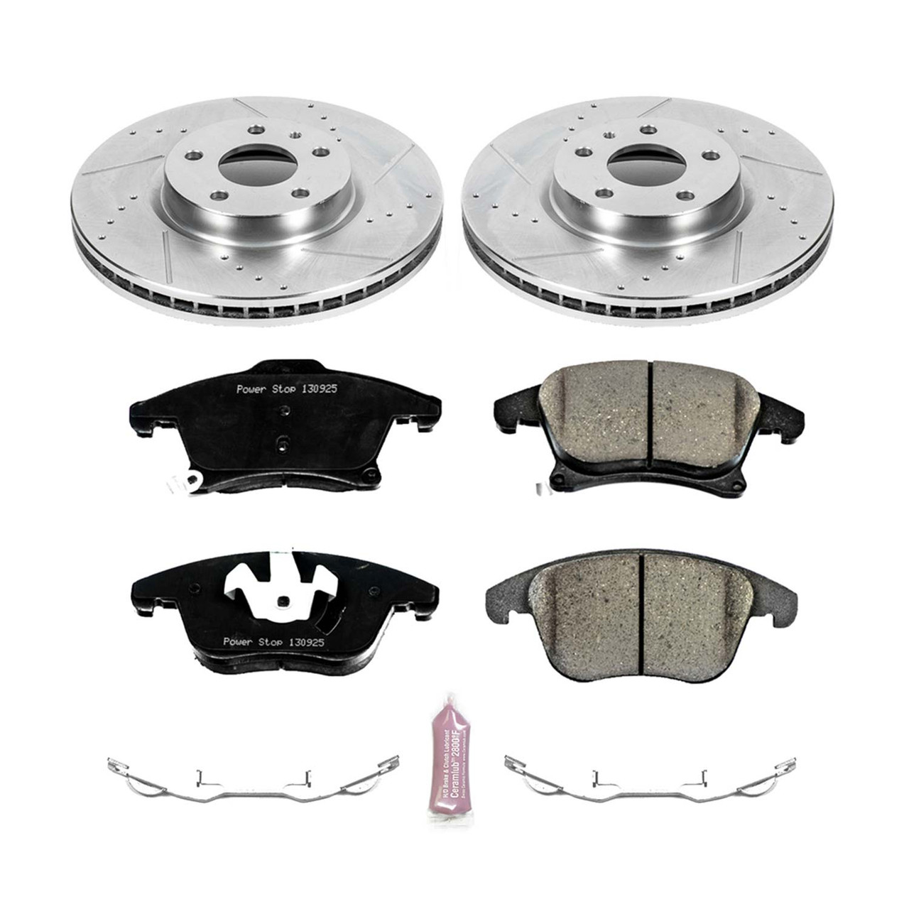 Power Stop Front Z23 Evolution Sport Brake Kit for 13-19 Ford Fusion