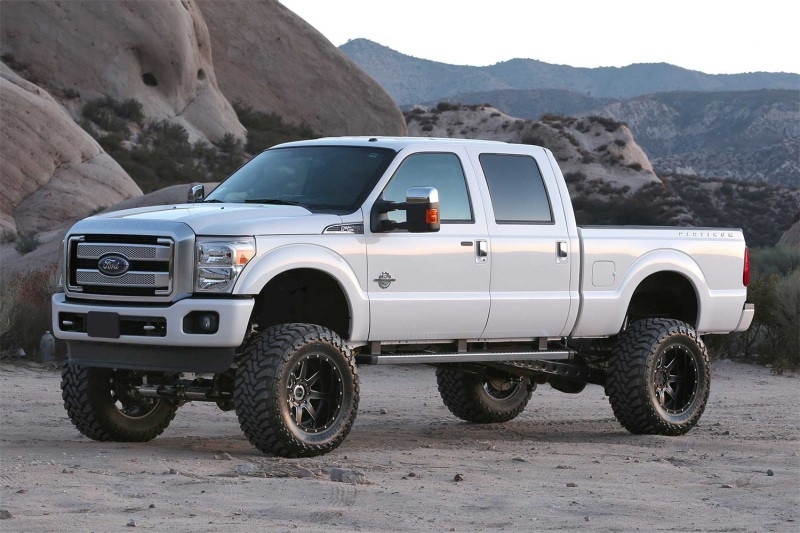Fabtech Floating Rear Traction Bar System for 11-16 Ford F250/350 4WD Short Bed