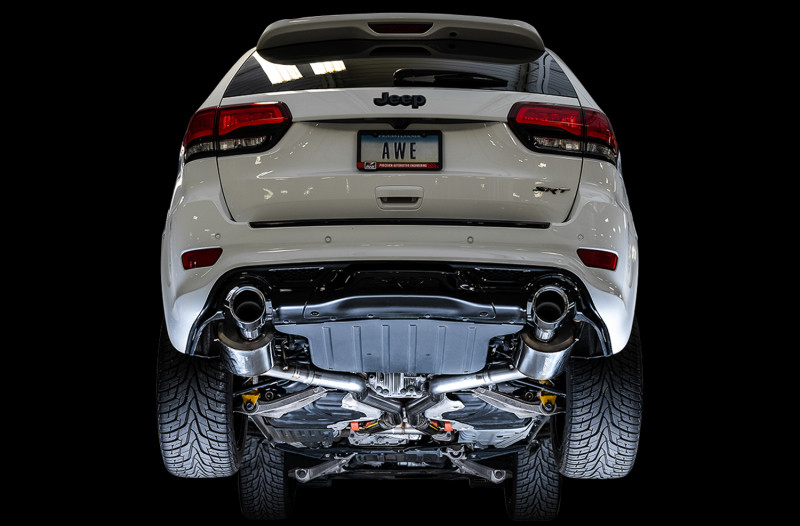 AWE Touring Edition Exhaust Chrome Silver Tips for Jeep Grand Cherokee SRT