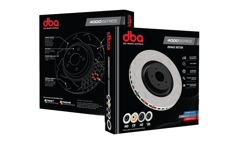 DBA 4000 Series Slotted Front Rotors for 93-98 Nissan R33 GTST - 4963S