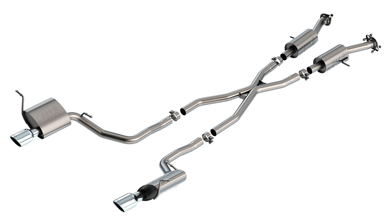 Borla 2.25in S-Type Cat-back Exhaust for 14-20 Jeep Grand Cherokee 3.6L V6 2/4WD