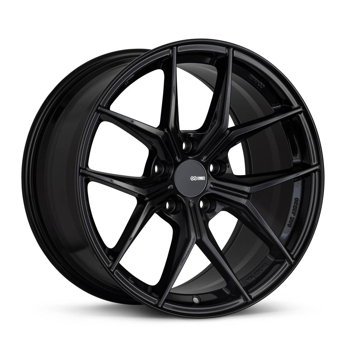 Enkei TSR-X 18x8.5 38mm Offset 5x114.3 72.6mm Bore Gloss Black Wheel