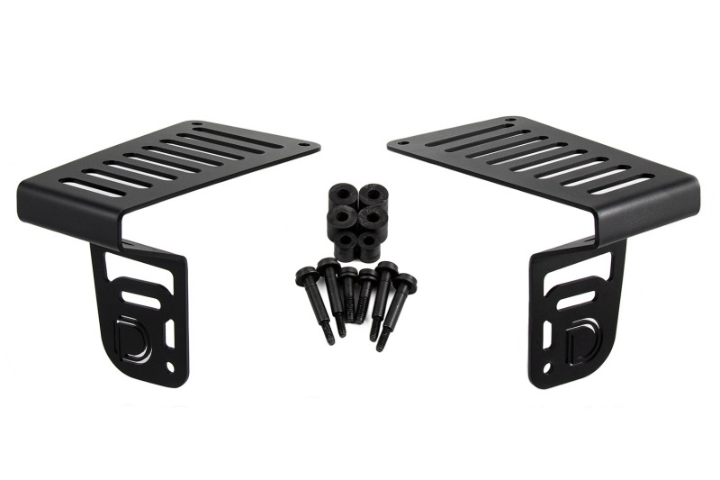 Diode Dynamics Cowl Mount LED Brackets for 2018-2021 Jeep JL Wrangler/Gladiator