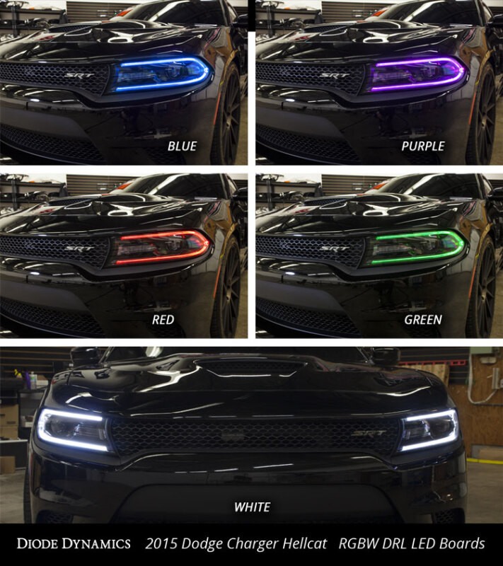 Diode Dynamics RGBW DRL LED Boards for 2015-2018 Dodge Charger
