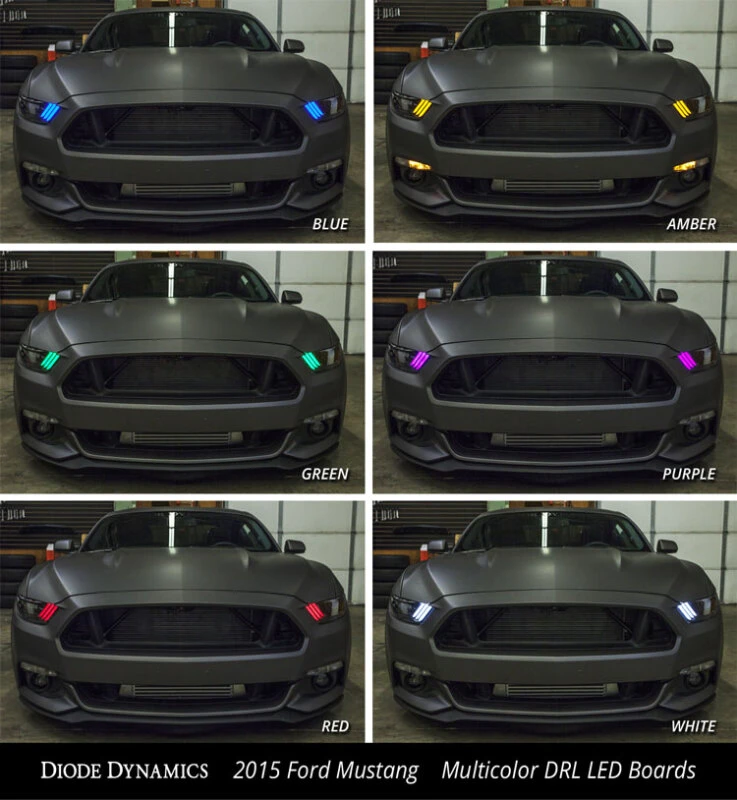 Diode Dynamics RGBW DRL LED Boards for 2015-2017 Ford Mustang