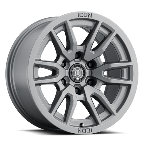 ICON Vector 6 17x8.5 6x5.5 0mm Offset 4.75in BS 106.1mm Bore Titanium Wheel