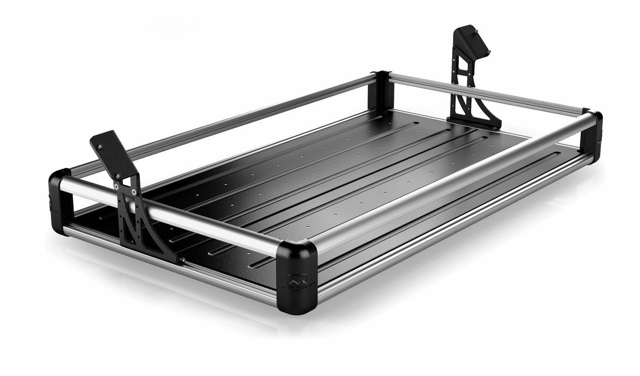 TeraFlex Wasatch Rear Cargo Rack – Silver Rails for JK Wrangler 4dr