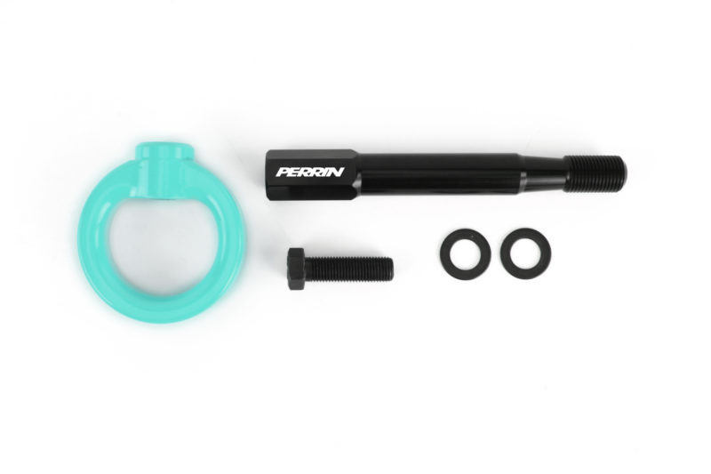 Perrin Tow Hook Kit (Rear) - Teal for 14-19 Subaru Forester/Ascent