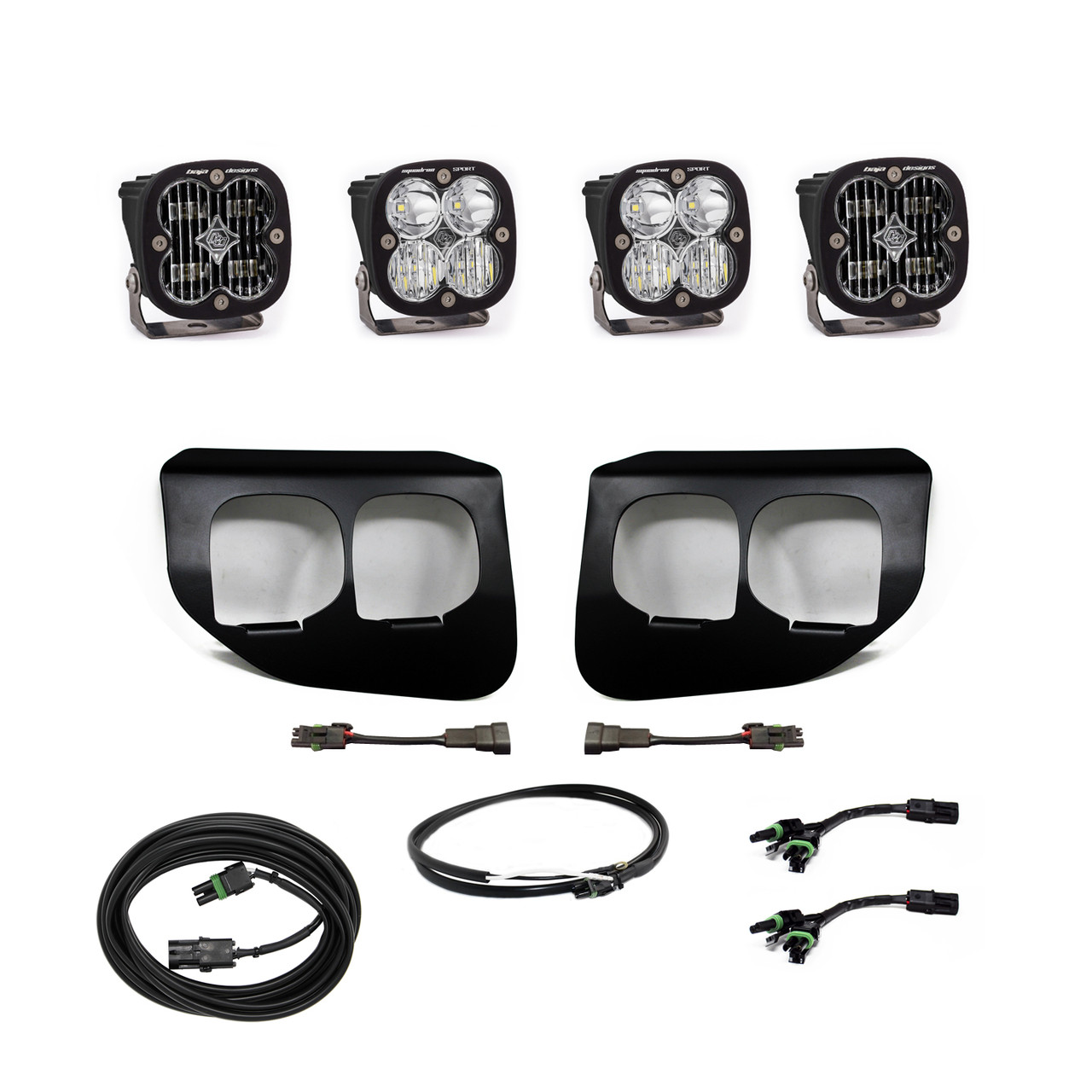 Baja Designs Fog Lights Dual FPK SAE/Sport White w/Upfitter for 20+ Super Duty
