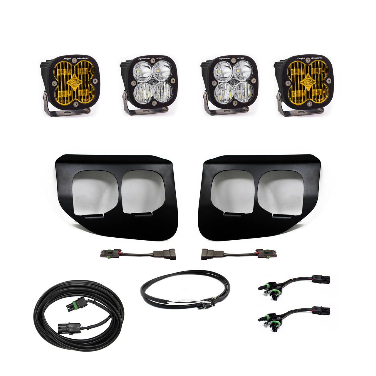 Baja Designs Fog Lights FPK Amber SAE/Sport White w/Upfitter for 20+ Super Duty