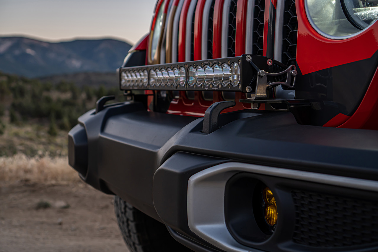 Baja Designs OnX6+ 30" Bumper LED Light Bar Kit w/ Upfitter for Wrangler JL/JT