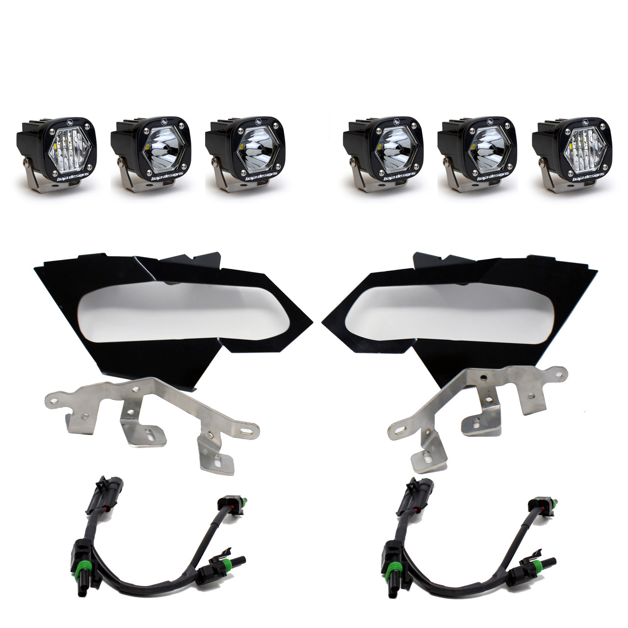 Baja Designs Headlight Kit S1 Spot W/C Headlight Kit for Can-Am X3