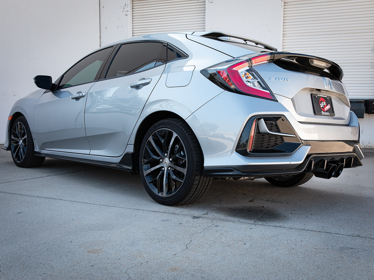 aFe Takeda 2-1/2in 304 SS Axle-Back Exhaust w/Black Tips 17-20 Honda Civic Sport L4-1.5L (t)