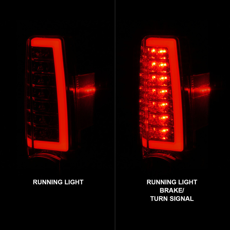 ANZO LED Tail Lights w/ Light Bar Red/Clear for 2004-2012 Colorado/ Canyon