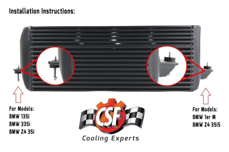 CSF Stepped Core Bar/Plate Intercooler - for 04-13 BMW 335i/xi (E90/E91/E92/E93)