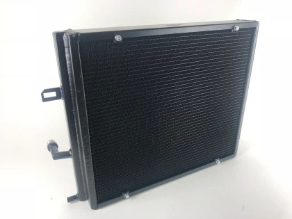CSF Front Mount Triple-Pass Heat Exchanger w/Rock Guard - Black for BMW B58/B48