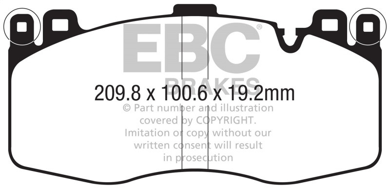EBC Redstuff Front Brake Pads for 2015+ BMW X5M 4.4 Twin Turbo (F85)