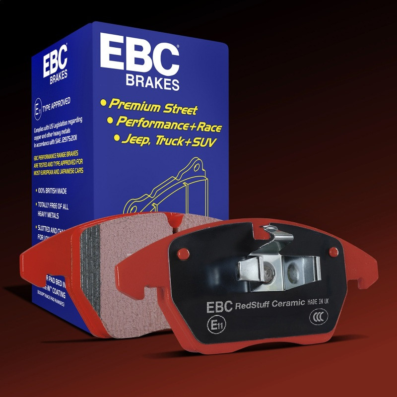EBC Redstuff Front Brake Pads for 2016+ 991/992 Carrera S 3.0TT Cast Iron Rotor