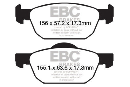 EBC Brakes Yellowstuff Performance Brake Pads - DP42154R
